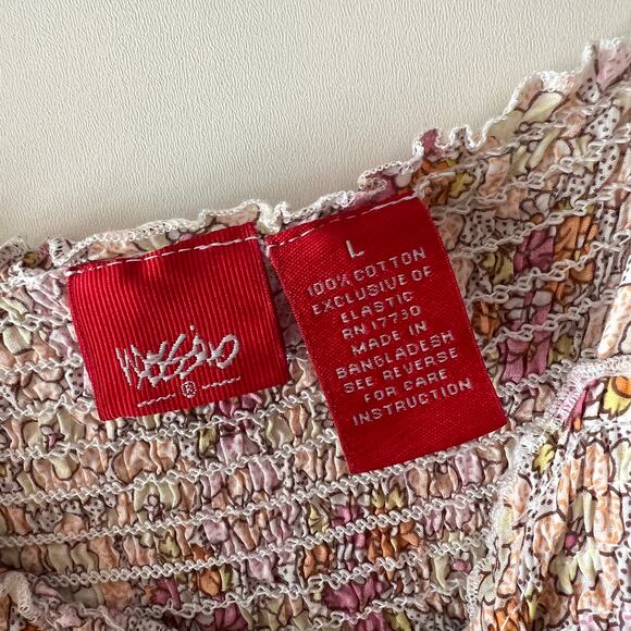 Vintage Y2k Mossimo Smocked Fairy Floral Sundress Large - Picture 4 of 4